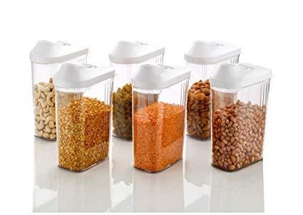 Container - 750 ml Easy Flow Storage Containers - Pack of 6