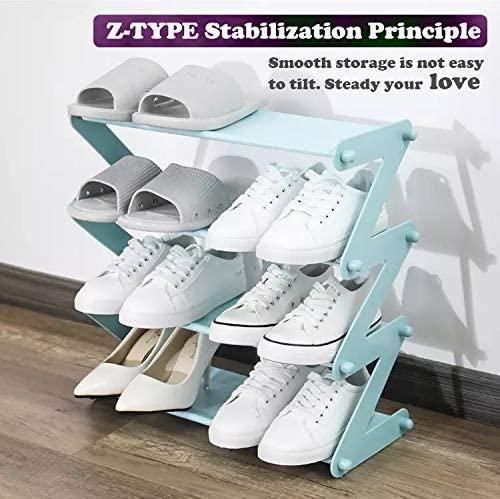 shoe Rack-Z-Shaped 4/5-Tier Shoe Rack- Shoe Storage organiser